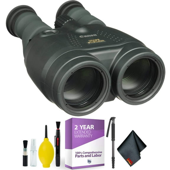 Canon 15x50 is All-Weather Image Stabilized Binocular Cleaning Kit 2 Year Extended Warranty Bundle