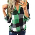 thumbnail image 2 of ICHUANYI Liquidación Mujeres Casual Manga Larga Moda Impresión Camisa Suelta Blusa Camisas Camisetas ICHUANYI WER202308246487, 2 of 7