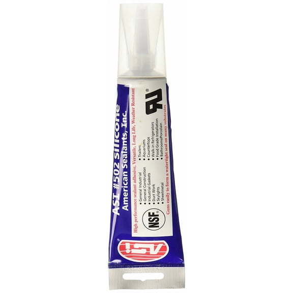 Silicone ASI502, Silicone, Clear Flexible Industrial Sealant, 0.01 oz