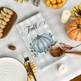 thumbnail image 6 of Sm:)e Give Thanks Eucalyptus Leaves Watercolor Blue Pumpkins Fall Kitchen Dish Towels Set of 4, 18 x 26 Inch, 6 of 6