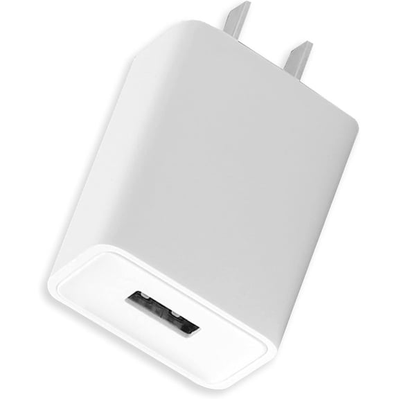 Typpkmm USB Wall Charger, 5V 2A Fast Charging Power Adapter, Compact White Plug for Phones and Tablets, 2