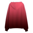 thumbnail image 5 of Women's Hoodies Sweatshirts Casual Zip Hoodie with Front Pockets for Women Everyday Comfort Red M, 5 of 5