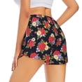 thumbnail image 3 of Haiem Red Rose Flower Women's 2 in 1 Running Shorts - Lightweight Athletic Workout Gym Yoga Breathable Sports Shorts Liner with Phone Pockets-XX-Large, 3 of 9