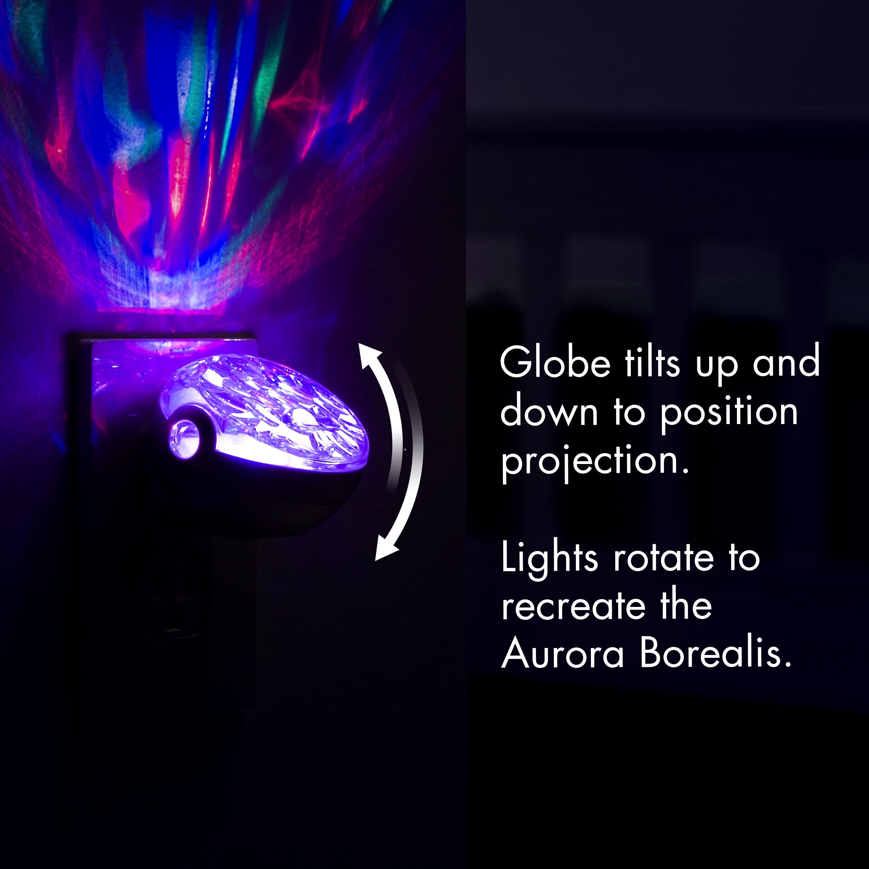 Projectables Northern Lights LED Projection Night Light Moving Atmospheric for sale online 