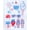Stars & Stripes, variant on Way To Celebrate Fourth of July Toddler Girls Patriotic Americana Americana Knot Tank Top, Sizes 12M-5T