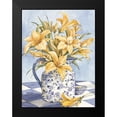 thumbnail image 2 of Unknown 12x14 Black Modern Framed Museum Art Print Titled - Yellow and Blue I, 2 of 5