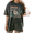 Black-2, variant on Howdy UFO Cowboy Abduction Desert Cactus Graphic Tee Oversized Washed Casual Short Sleeve Top S-2XL