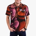 thumbnail image 2 of Lsque Five Nights At Freddy'S Pattern Golf Shirts for Men Dry Fit Print Moisture Wicking Performance Short Sleeve Polo Shirt-X-Large, 2 of 7