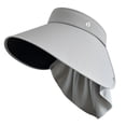 thumbnail image 4 of Xijirk Sun Visor with Extended Wide Brim and Attached Neck Guard for Household Use Outdoor Activity Daily Movement for Adult Adjustable Light Sun Shield Headwear,Grey,One Size, 4 of 4