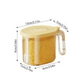 thumbnail image 3 of TIELUTT Airtight Jars for Kitchen Pantry Organization with Sealed Lids and Clear Bread Storage round Meal Prep Containers with Lids Containers for Food Organizing Condiment Containers Condiment Cups R, 3 of 7