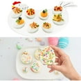 i Kito Deviled Egg Ceramic Tray Easter Serving Platters Cock Shape