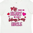 thumbnail image 4 of Inktastic My Heart Belongs to My Uncle Boys or Girls Toddler T-Shirt, 4 of 5