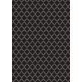 thumbnail image 2 of Aspen Brands RUG10BLK57 5 x 7 ft. Quaterfoil Design Rug - Black & White, 2 of 2