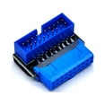 thumbnail image 1 of Adaptador de Cabezal USB USB3.2 GEN1 19Pin/20Pin Socket 90 Grados Convertidor de Codo de DireccióN DIY Placa Base de Escritorio A, 1 of 5
