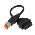 thumbnail image 1 of 4Pin to OBD2 Diagnostic Scanner Adapter Cable for Harley Davidson Motorbike OBDII 16Pin to 4Pin, 1 of 1