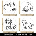 thumbnail image 2 of Labrador Retriever Dogs Standing Sitting Playing Rubber Stamp Set for Scrapbooking Crafting Stamping - Mini 1/2 Inch, 2 of 7