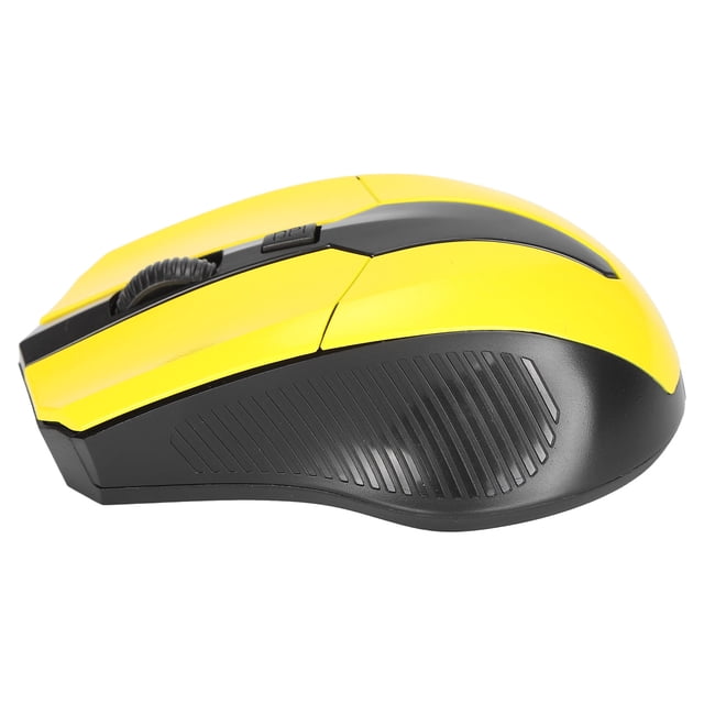 Computer Mouse Wireless Wireless Mouse 2.4G Ergonomic Mini Optical Computer Accessories For Notebook Tablet PCYellow