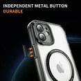 thumbnail image 3 of Magnetic for iPhone 11 Case, [Fit for MagSafe] [Never Yellowing] [Military Grade Rugged Durable Protection] Back Slim Clear Wireless Charging Shockproof Premium Phone Case,Black, 3 of 7