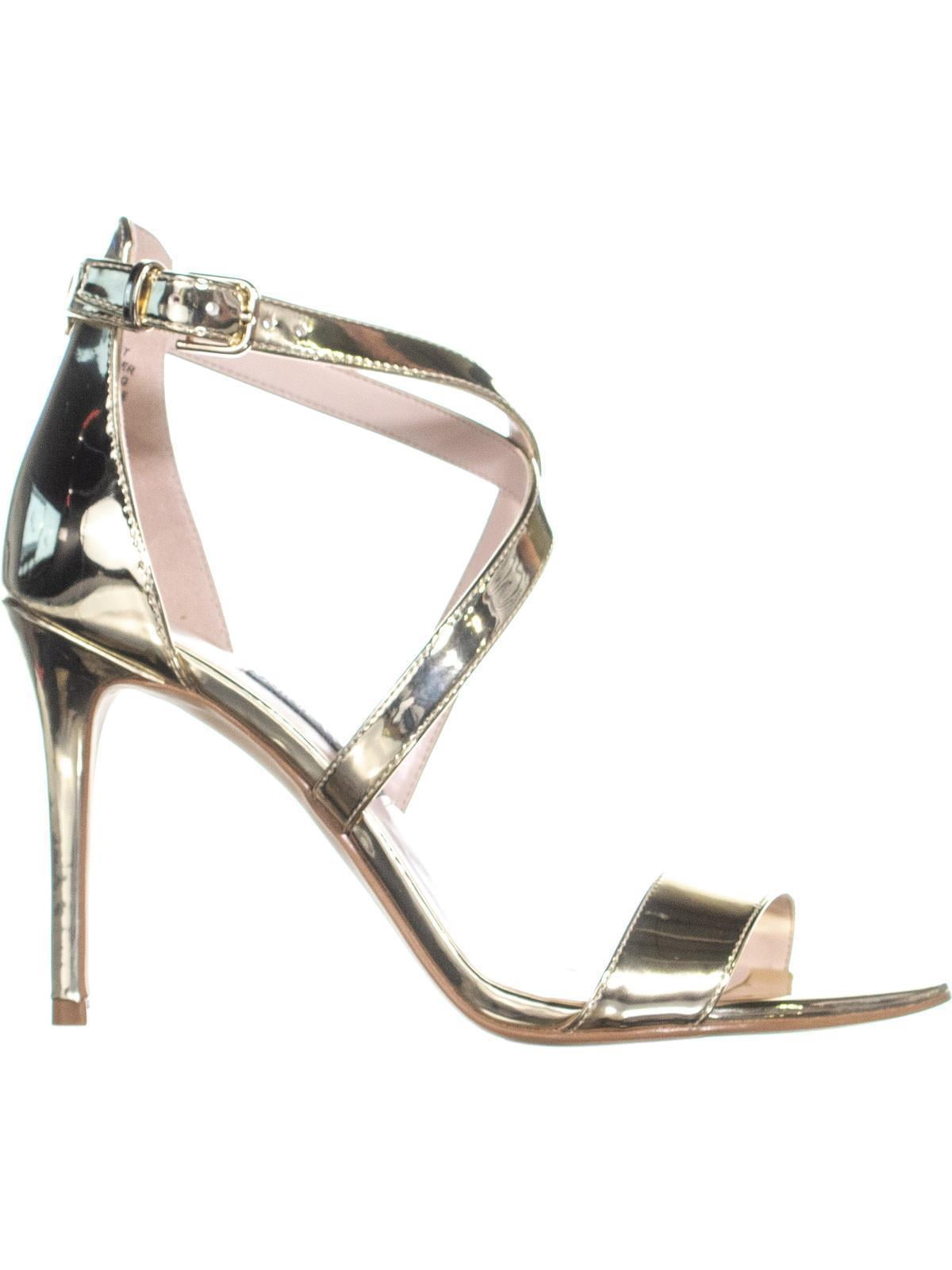 Womens Nine West Mydebut Dress Heel Sandals Light Gold 10.5 US Walmart
