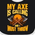 thumbnail image 4 of Inktastic Axe Throwing Funny Boys or Girls Baby Bib, 4 of 4