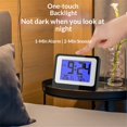thumbnail image 3 of Digital Wall Clock Battery Operated with Backlight, LCD Digital Clock Large Display, Modern Wall Clocks for Living Room Decor, Alarm Clocks, 3 of 5