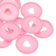 thumbnail image 5 of 28mm Plastic Book Binding Discs, 11 Pack Discbound Expansion Discs Heart Binder Rings for DIY Notebook Planner, Pink, 5 of 6