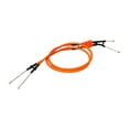 thumbnail image 2 of davian Motorcycle Throttle Cable Accessories High Performance Steel Wire Easy to Install Replace Premium Practical Design Suitable for ZX636 2009 to 20 Orange, 2 of 8