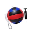 thumbnail image 3 of Pelota y cuerda de tetherball con bomba para jugar al aire libre en de juegos de la playa negro rojo, 3 of 8