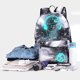 thumbnail image 5 of 2 PCS para Portátil Unisex Puerto de Carga USB Bolsas para Portátiles Escuela de Viaje Soledad Mochila luminosa, 5 of 10