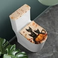 thumbnail image 2 of ZIATUBLE Thanksgiving Black Cat Toilet Lid Covers Set Fall Pumpkin Toilet Covers 2 Pieces Set Maple Leaves Toilet Lid and Tank Cover Sets for Bathroom Stylish Toilet Lid Cover Set, 2 of 7