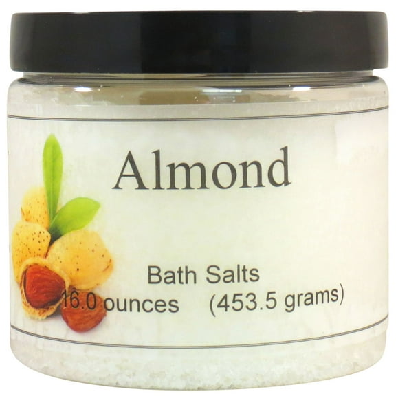 Almond Bath Salts by Eclectic Lady, 16 ounces
