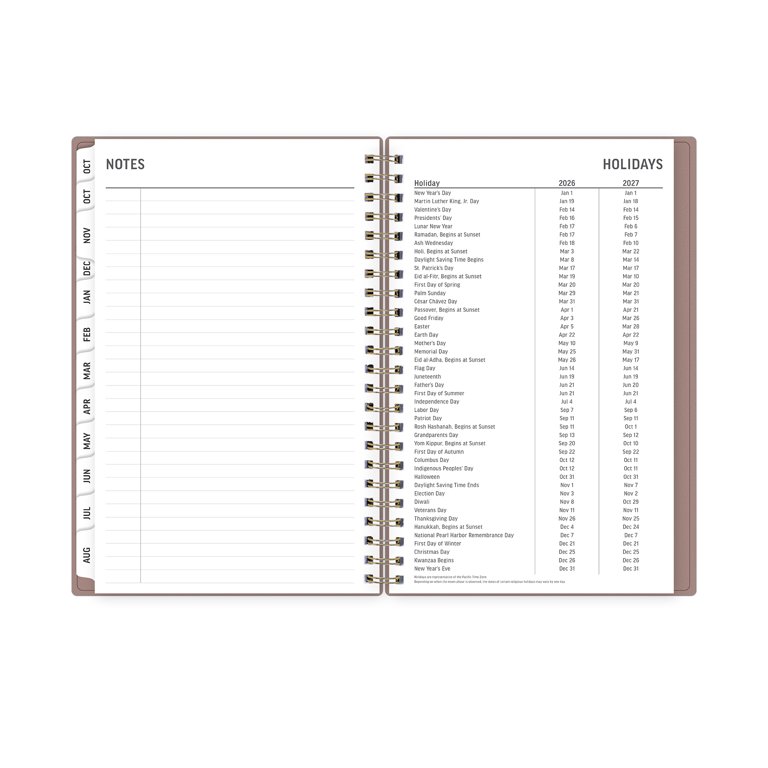 Tools4Wisdom 2026 Planner - Hardcover Daily Weekly Monthly Planner, October 2025-Dec 2026, 8.5x11 Inches, Blue Sunrise