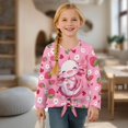 thumbnail image 3 of Garronmavis Axolotl Girls Long Sleeve T-Shirts Size 5-6 Loose Strawberry Kids Basic Soft Long Sleeve Tees Top Warm Casual Crewneck Loose Fit Tee Tops Lightweight for Daily Life, 3 of 7