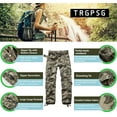 thumbnail image 5 of TRGPSG Women's Cargo Pants with 8 Pockets Cotton Casual Work Pants Y2k Camo Cargo Pants(No Belt),Camo 18, 5 of 11