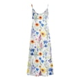 thumbnail image 3 of Generic Women's Summer Maxi Dress Casual V-Neck Sleeveless Bohemian Spaghetti Strap Floral Long Maxi Dress, 3 of 4
