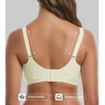 thumbnail image 3 of LWP Womens Seamless Bra No Underwire Comfortable Wireless Bralettes Push Up V Neck Bras Full Coverage Everyday Basic Bra, 3 of 11
