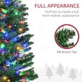 thumbnail image 5 of 6 FT Artificial Pencil Christmas Trees Holiday Decoration with Colorful LED Lights, Steel Base, Skinny Shape, by Miaoweii, 5 of 8