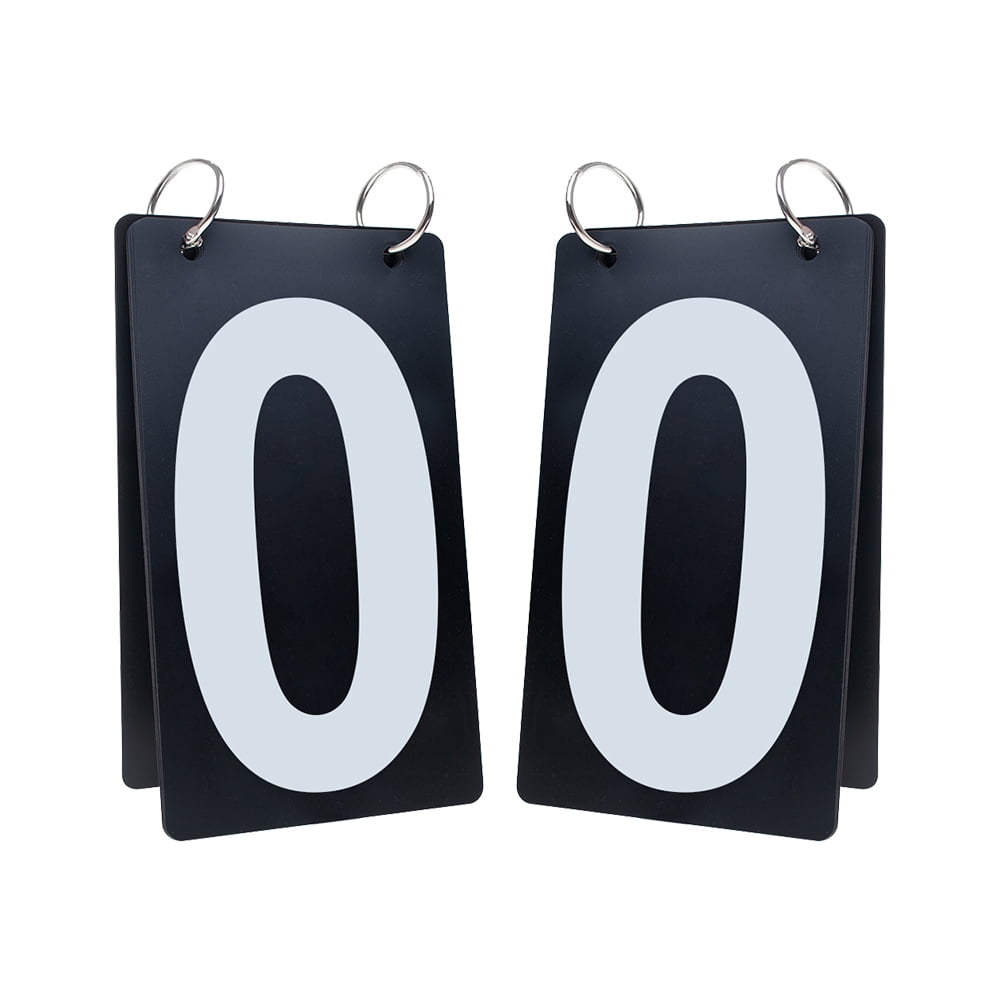 GOGO 2 Sets Waterproof Flip Scoreboard Numbers, 4 x 7 Inch, Visible