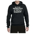 thumbnail image 2 of Wild Bobby, Best Husbands Gets Promoted to Daddy, Father's Day, Unisex Graphic Hoodie Sweatshirt, Black, Medium, 2 of 3