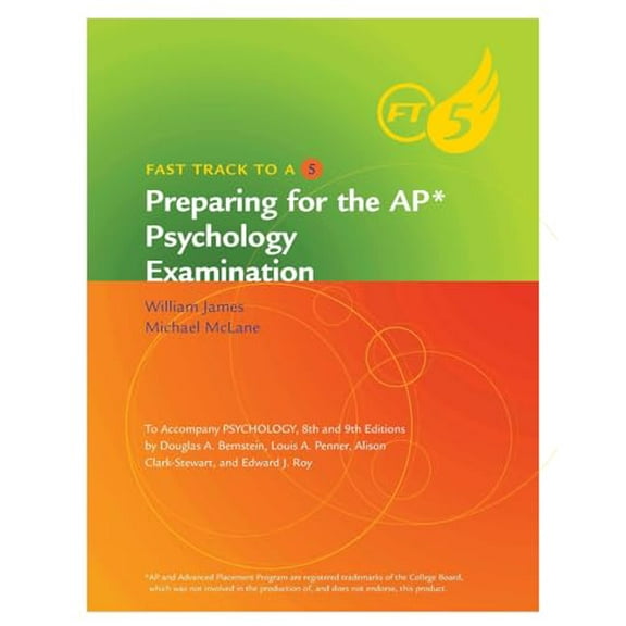 Pre-Owned Psychology, 9th: Fast Track to a 5 AP Test Prep Workbook (Paperback) 1111347581 9781111347581
