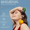 thumbnail image 6 of Open Ear Headphones, 35 Hours Playtime True Wireless Open Ear Earbuds with Ear Hooks, Air Conduction Headphones, Bluetooth 5.3, Clear Calls, IPX6 Waterproof Wireless Earphones,Black, 6 of 8