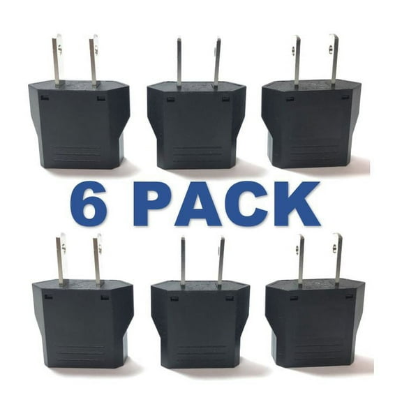 Norstar European Asian to American Plug Adapter 2 Flat Pins