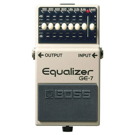 Boss GE-7 7 Band Adjustable EQ Slider Graphic Equalizer Guitar Pedal, (Best Boss Distortion Pedal)