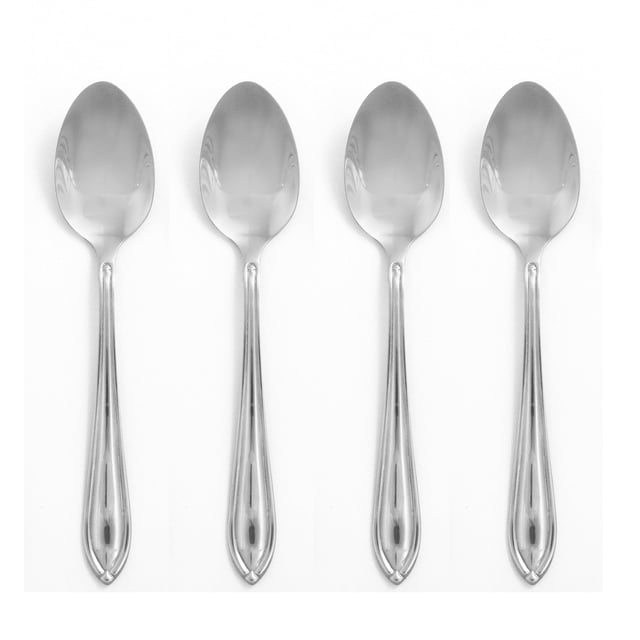 Cucharas de cocina Hampton Forge Ginger de acero inoxidable, 4 unidades