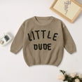 thumbnail image 2 of UngA Boys Pumpkin Sweater Toddler Baby Girl Boy Halloween Outfit Pumpkin Knit Sweater Warm Sweatshirt Long Sleeve T-Shirt Fall Clothes Coffee,6-9 Months, 2 of 6