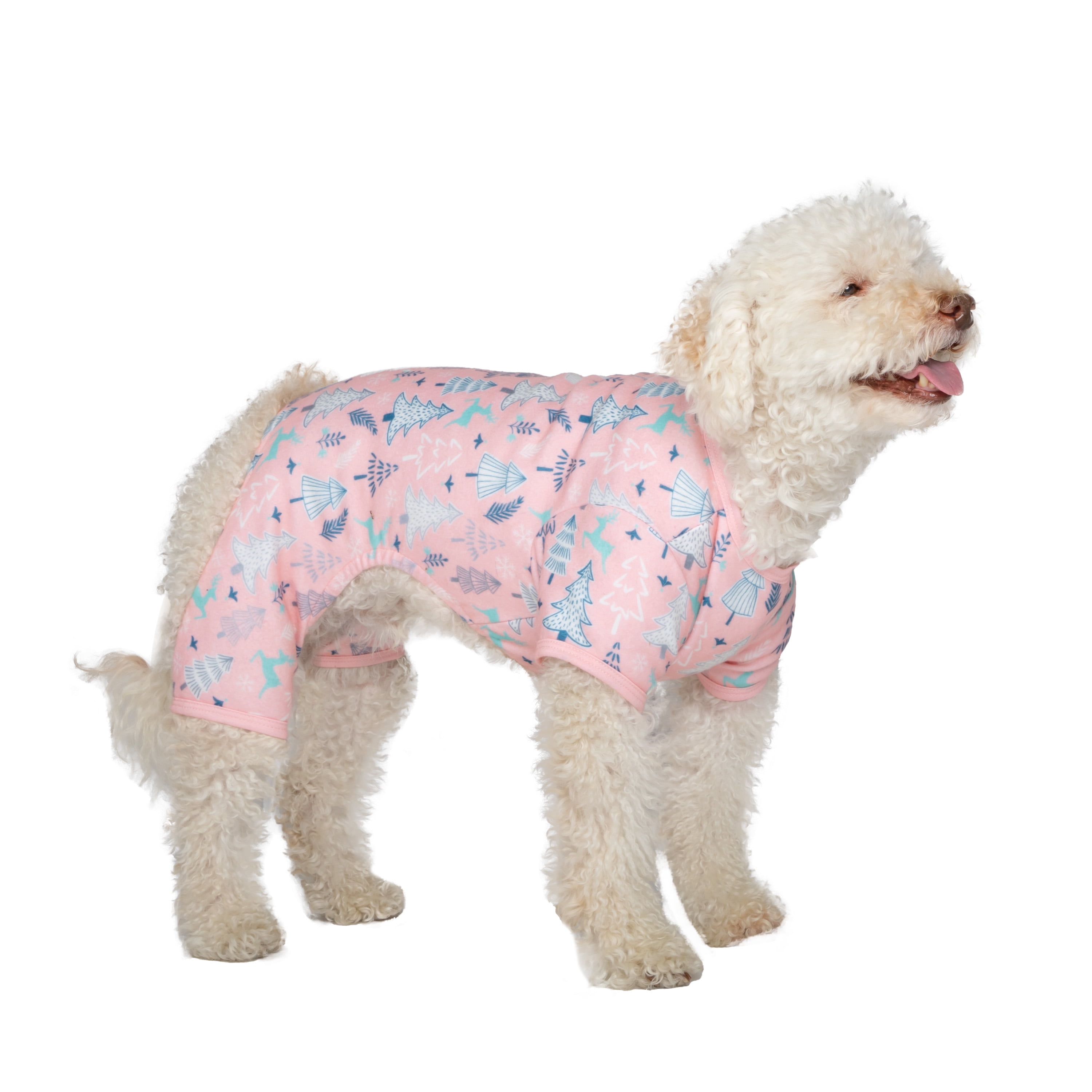Vibrant Life, Dog Clothes, Novelty Print Pet Pajama, Pink, M