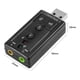 thumbnail image 2 of Adaptador externo de tarjeta de sonido USB Virtual 7,1 para ordenador portátil, convertidor de micrófono AUX de 3,5mm para auriculares, 2 of 7