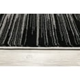 thumbnail image 2 of Rug Branch Contemporary Abstract Lines Black Grey Indoor Runner Rug - 2x8, 2 of 4