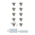 thumbnail image 6 of Elegant Decor Marcel 1.2" Brushed Nickel Square Knob Multipack (Set of 10), 6 of 6