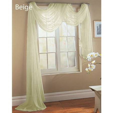 - Sheer Dreams Fully Stitched Window Curtain Drapery Sheer Panel (55